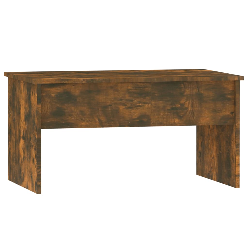 Salontafel 80x50,5x41,5 cm bewerkt hout gerookt eikenkleurig is nu te koop bij PeponiXL, paradijselijk wonen!