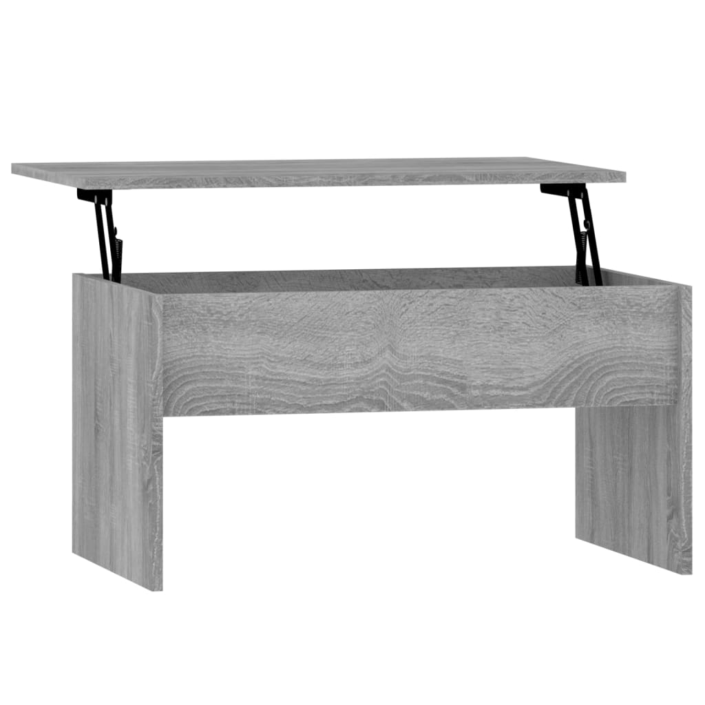 Salontafel 80x50,5x41,5 cm bewerkt hout grijs sonoma eikenkleur is nu te koop bij PeponiXL, paradijselijk wonen!