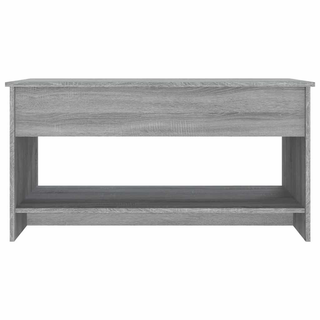 Salontafel 102x50x52,5 cm bewerkt hout grijs sonoma eikenkleur is nu te koop bij PeponiXL, paradijselijk wonen!