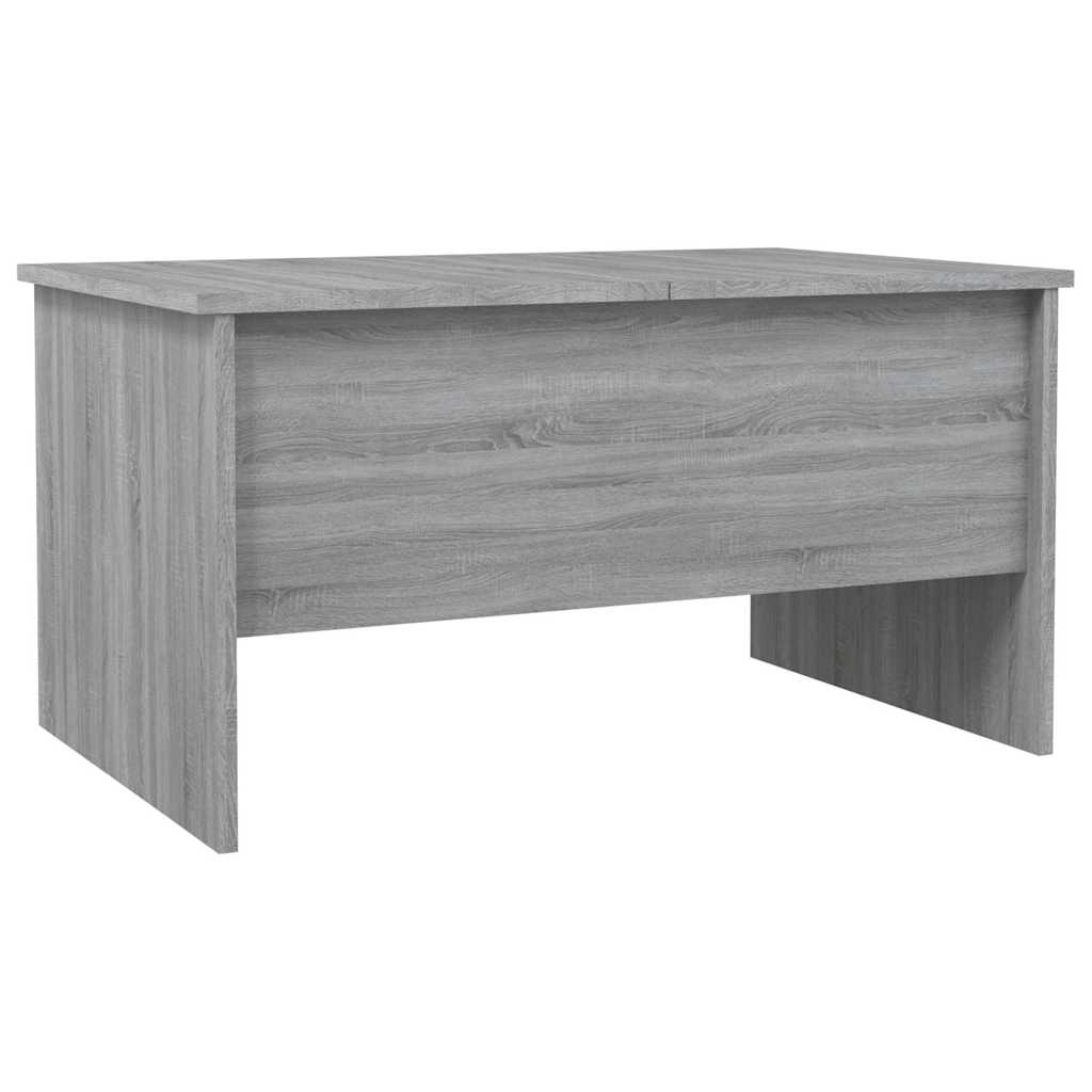 Salontafel 80x50x42,5 cm bewerkt hout grijs sonoma eikenkleurig is nu te koop bij PeponiXL, paradijselijk wonen!