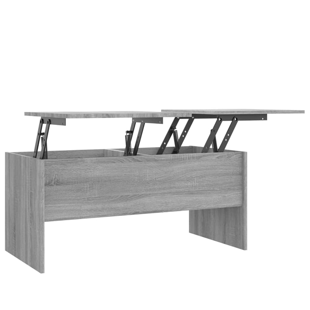 Salontafel 102x50,5x46,5 cm bewerkt hout grijs sonoma eiken is nu te koop bij PeponiXL, paradijselijk wonen!