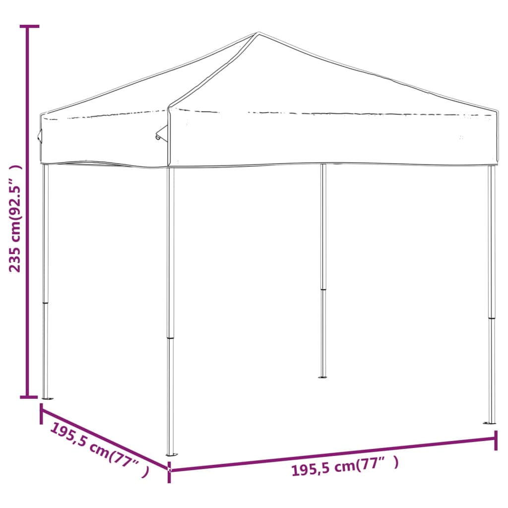 Partytent inklapbaar 2x2 m rood is nu te koop bij PeponiXL, paradijselijk wonen!