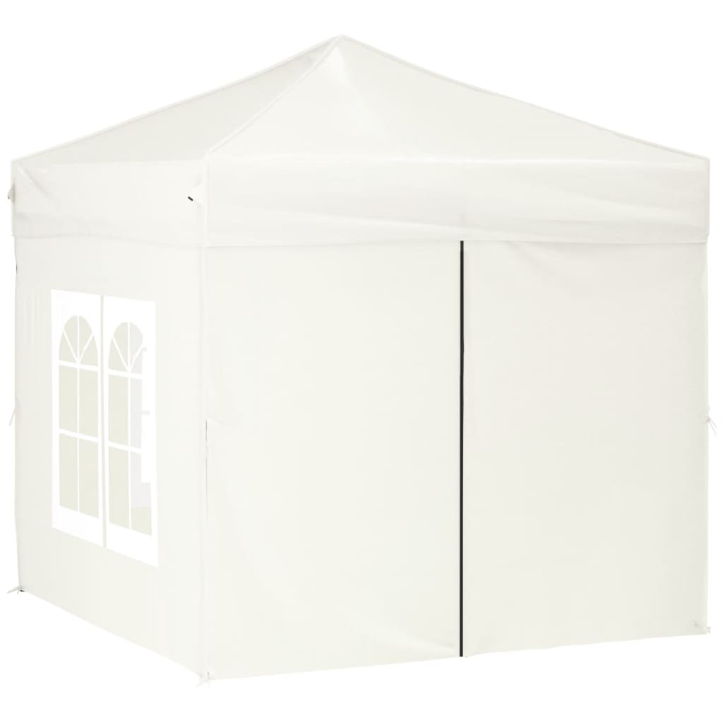 Partytent inklapbaar met zijwanden 2x2 m crèmekleurig is nu te koop bij PeponiXL, paradijselijk wonen!