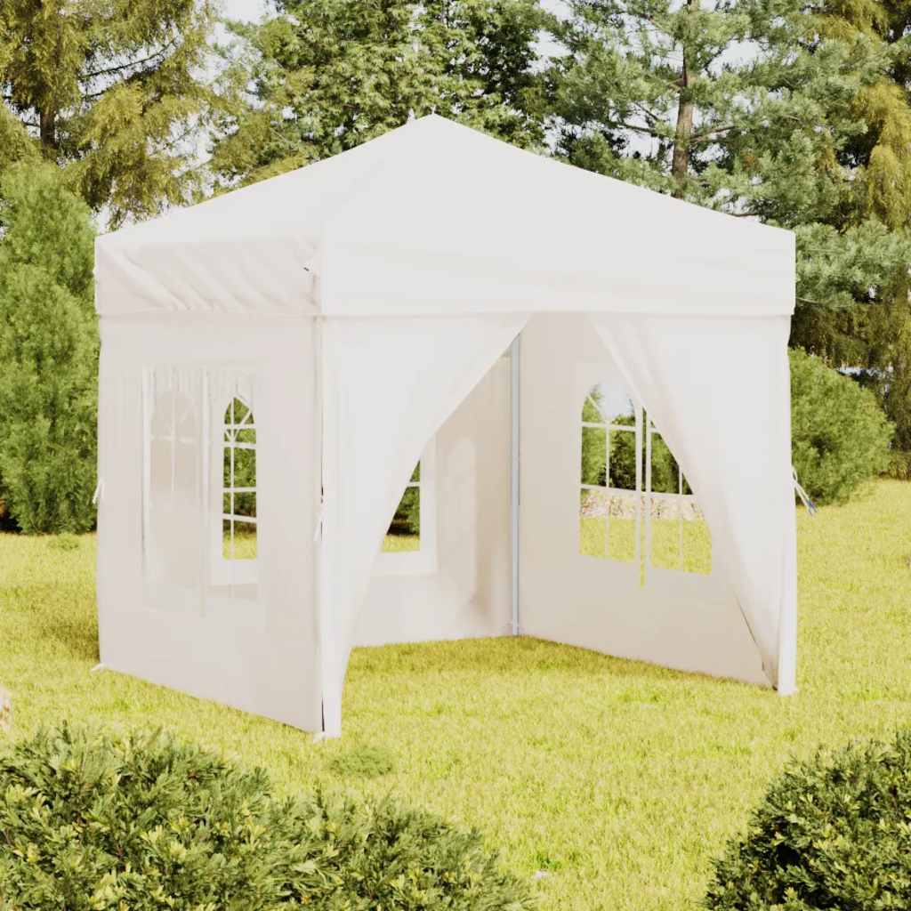Partytent inklapbaar met zijwanden 2x2 m wit is nu te koop bij PeponiXL, paradijselijk wonen!