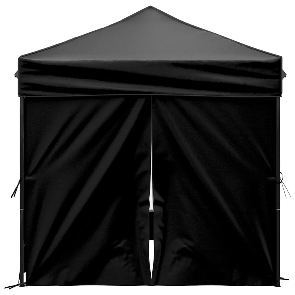 Partytent inklapbaar met zijwanden 2x2 m zwart is nu te koop bij PeponiXL, paradijselijk wonen!
