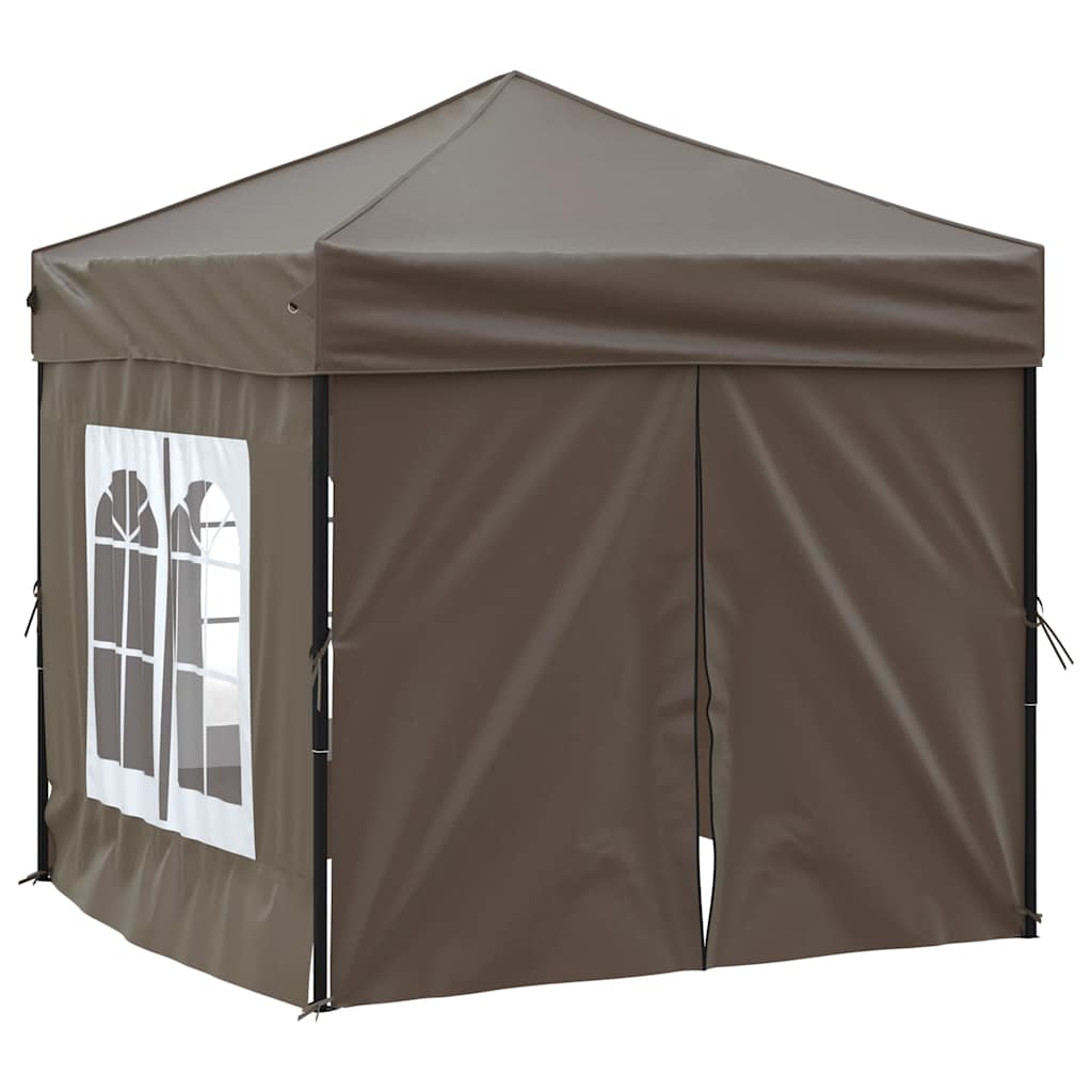 Partytent inklapbaar met zijwanden 2x2 m taupe is nu te koop bij PeponiXL, paradijselijk wonen!