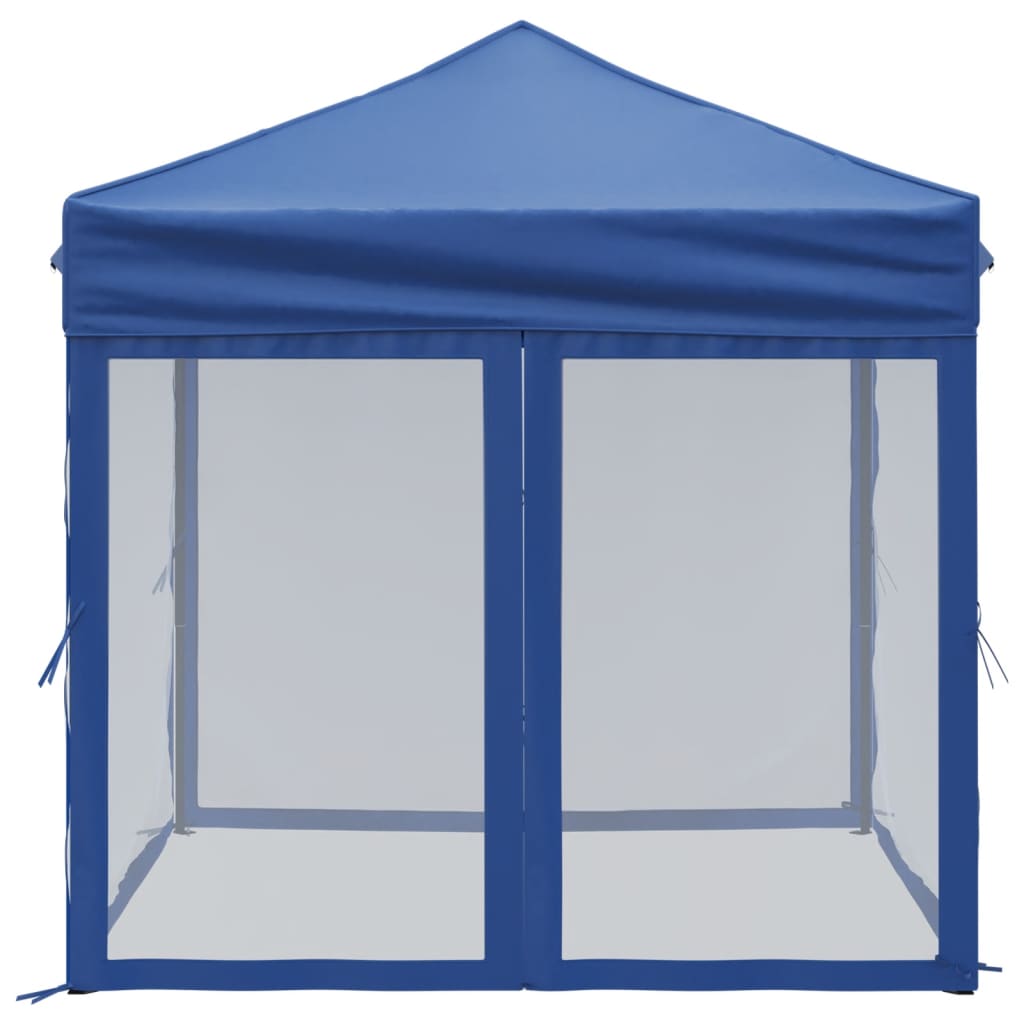 Partytent inklapbaar met zijwanden 2x2 m blauw is nu te koop bij PeponiXL, paradijselijk wonen!