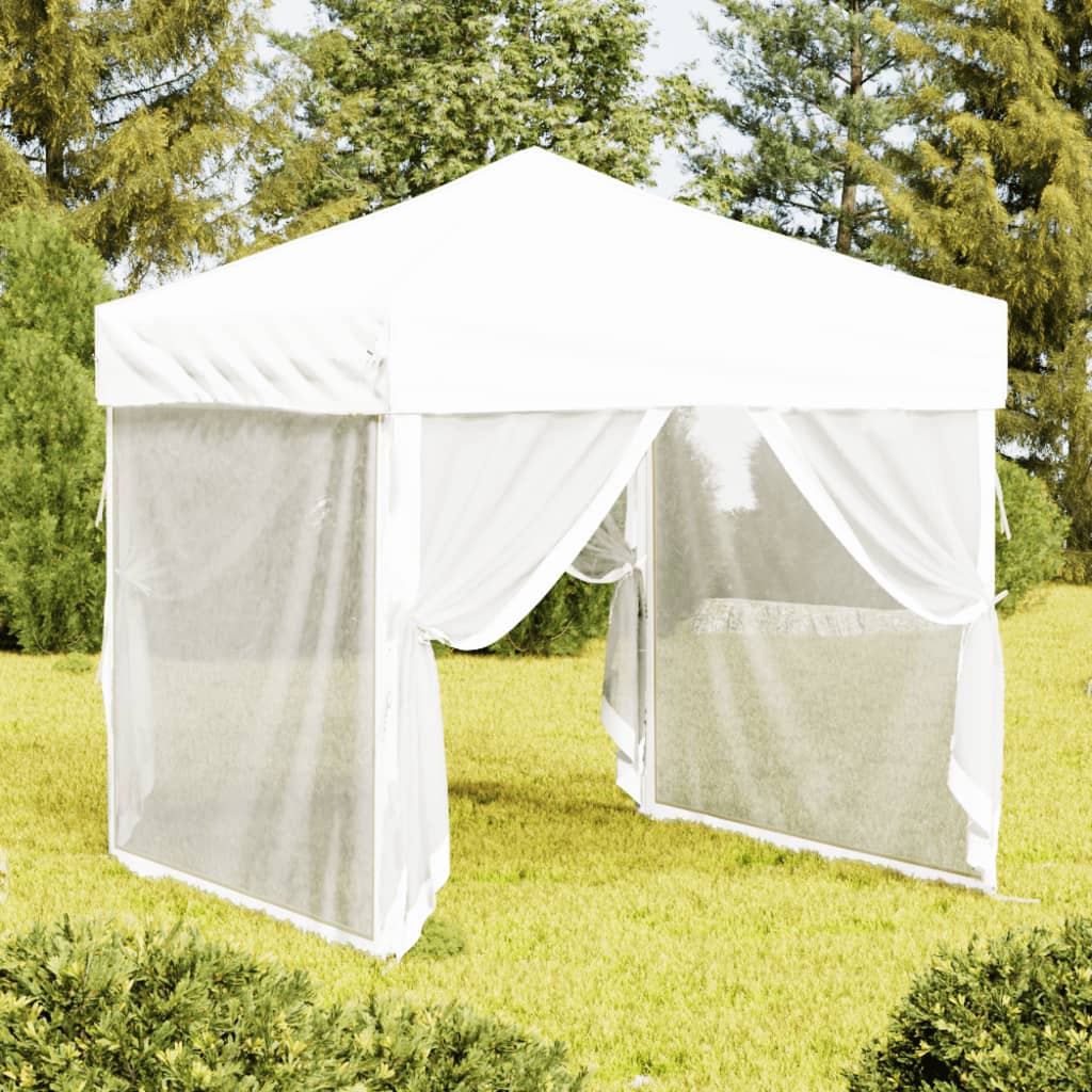 Partytent inklapbaar met zijwanden 2x2 m wit is nu te koop bij PeponiXL, paradijselijk wonen!
