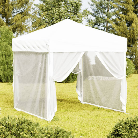 Partytent inklapbaar met zijwanden 2x2 m wit is nu te koop bij PeponiXL, paradijselijk wonen!