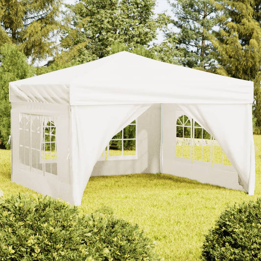 Partytent inklapbaar met zijwanden 3x3 m crèmekleurig is nu te koop bij PeponiXL, paradijselijk wonen!