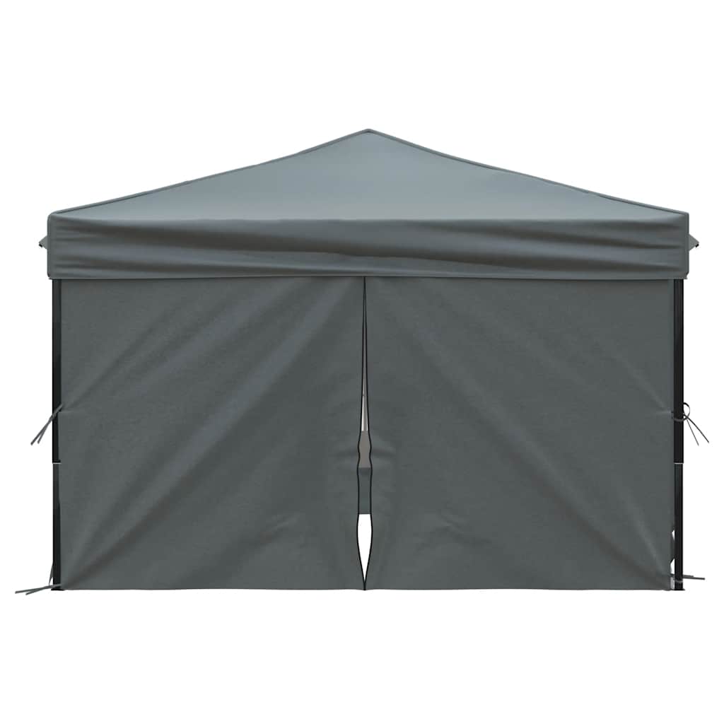 Partytent inklapbaar met zijwanden 3x3 m antracietkleurig is nu te koop bij PeponiXL, paradijselijk wonen!