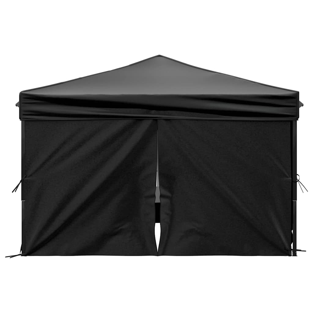 Partytent inklapbaar met zijwanden 3x3 m zwart is nu te koop bij PeponiXL, paradijselijk wonen!