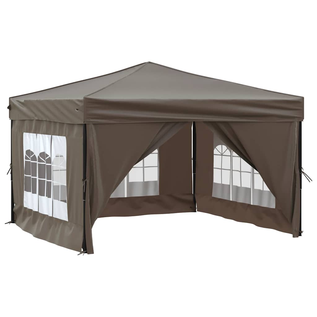 Partytent inklapbaar met zijwanden 3x3 m taupe is nu te koop bij PeponiXL, paradijselijk wonen!
