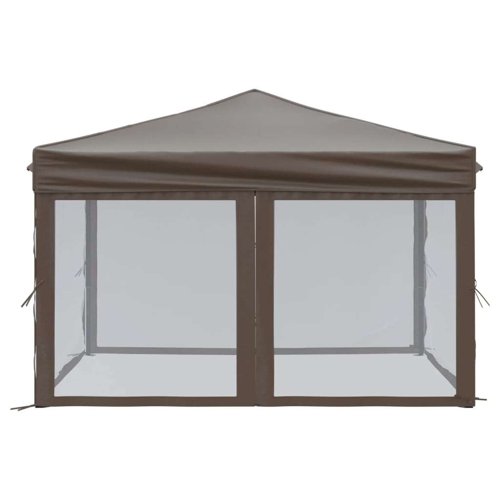Partytent inklapbaar met zijwanden 3x3 m taupe is nu te koop bij PeponiXL, paradijselijk wonen!