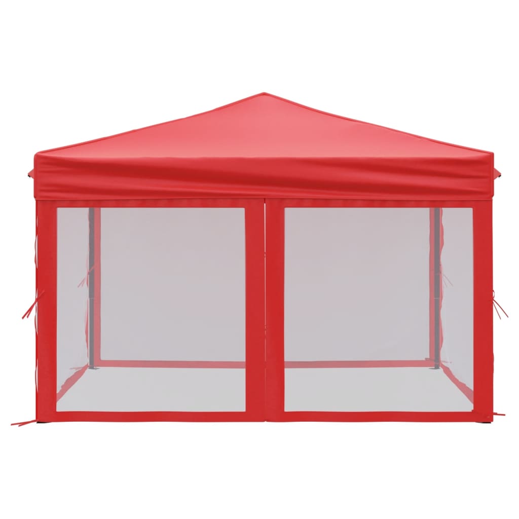 Partytent inklapbaar met zijwanden 3x3 m rood is nu te koop bij PeponiXL, paradijselijk wonen!