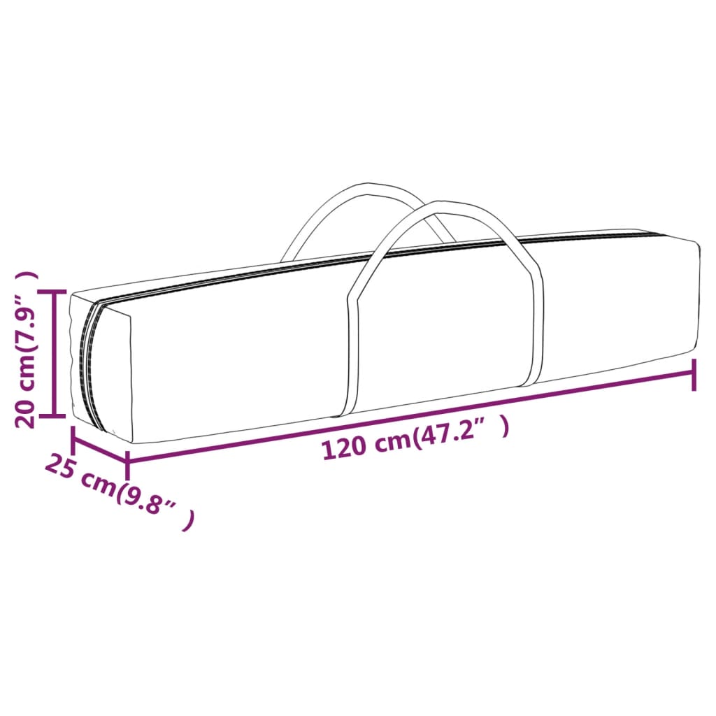 Partytent inklapbaar 3x6 m zwart is nu te koop bij PeponiXL, paradijselijk wonen!