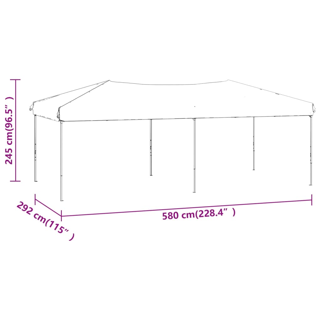 Partytent inklapbaar 3x6 m taupe is nu te koop bij PeponiXL, paradijselijk wonen!