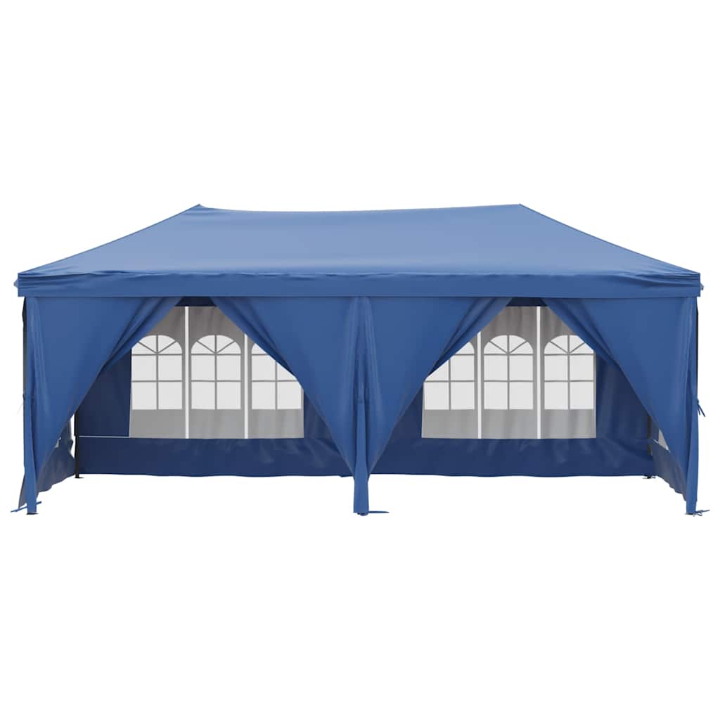 Partytent inklapbaar met zijwanden 3x6 m blauw is nu te koop bij PeponiXL, paradijselijk wonen!