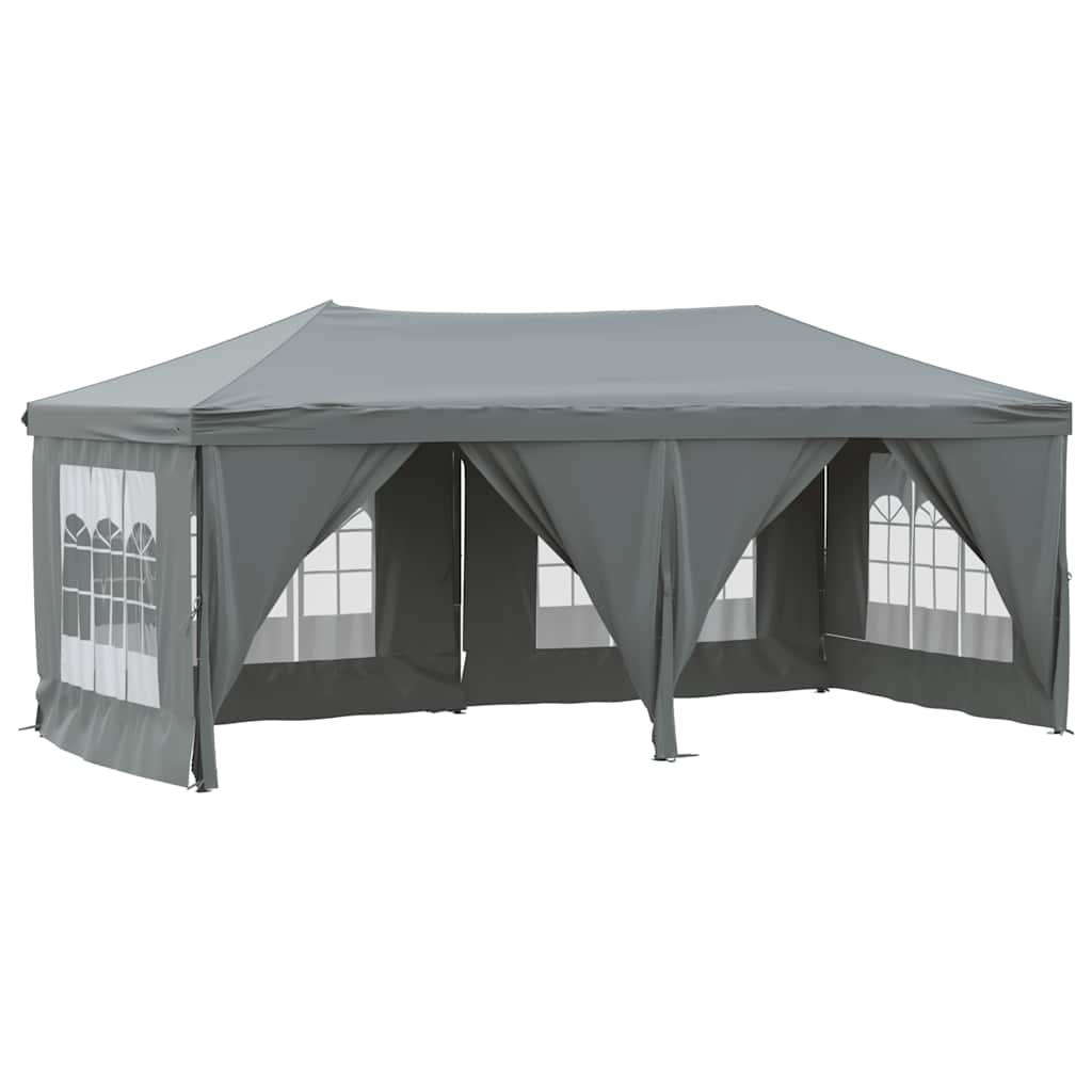 Partytent inklapbaar met zijwanden 3x6 m antracietkleurig is nu te koop bij PeponiXL, paradijselijk wonen!