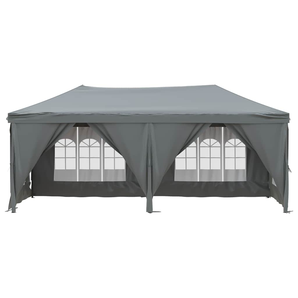 Partytent inklapbaar met zijwanden 3x6 m antracietkleurig is nu te koop bij PeponiXL, paradijselijk wonen!