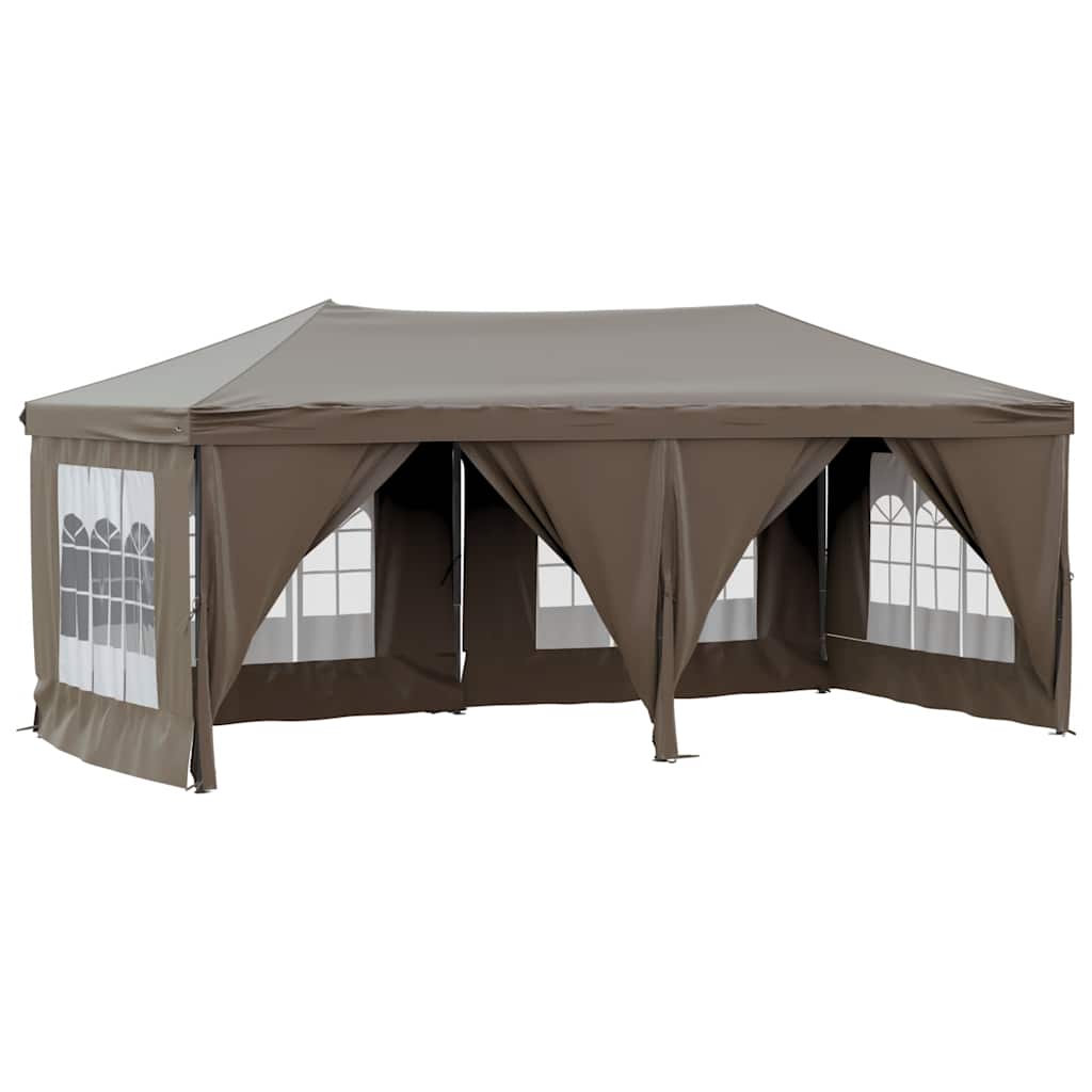 Partytent inklapbaar met zijwanden 3x6 m taupe is nu te koop bij PeponiXL, paradijselijk wonen!