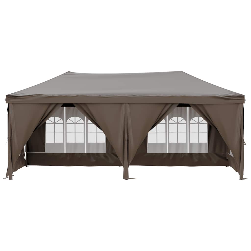 Partytent inklapbaar met zijwanden 3x6 m taupe is nu te koop bij PeponiXL, paradijselijk wonen!