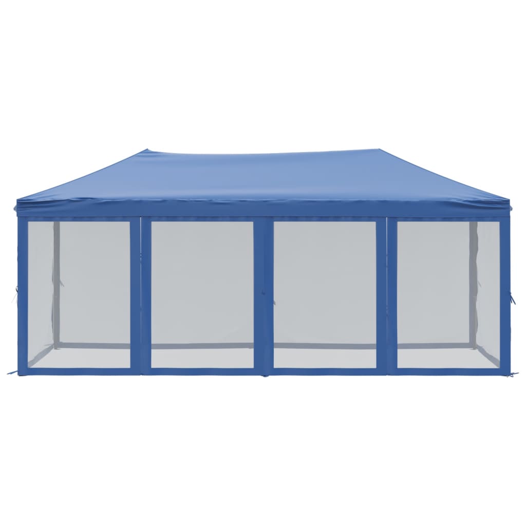 Partytent inklapbaar met zijwanden 3x6 m blauw is nu te koop bij PeponiXL, paradijselijk wonen!