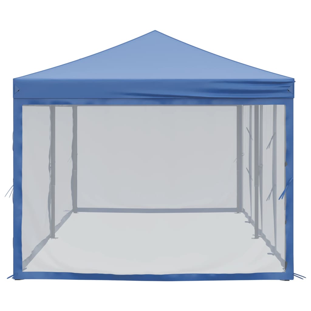 Partytent inklapbaar met zijwanden 3x6 m blauw is nu te koop bij PeponiXL, paradijselijk wonen!