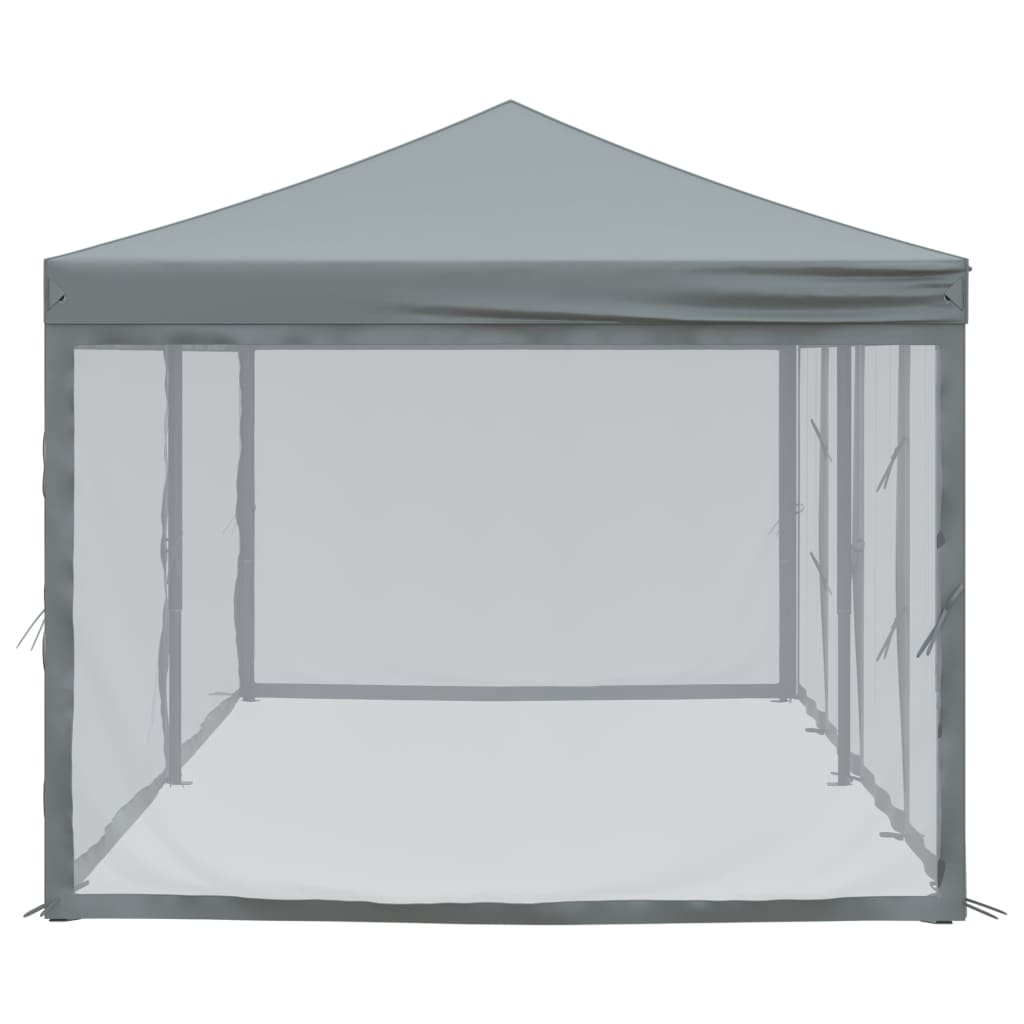 Partytent inklapbaar met zijwanden 3x6 m antracietkleurig is nu te koop bij PeponiXL, paradijselijk wonen!