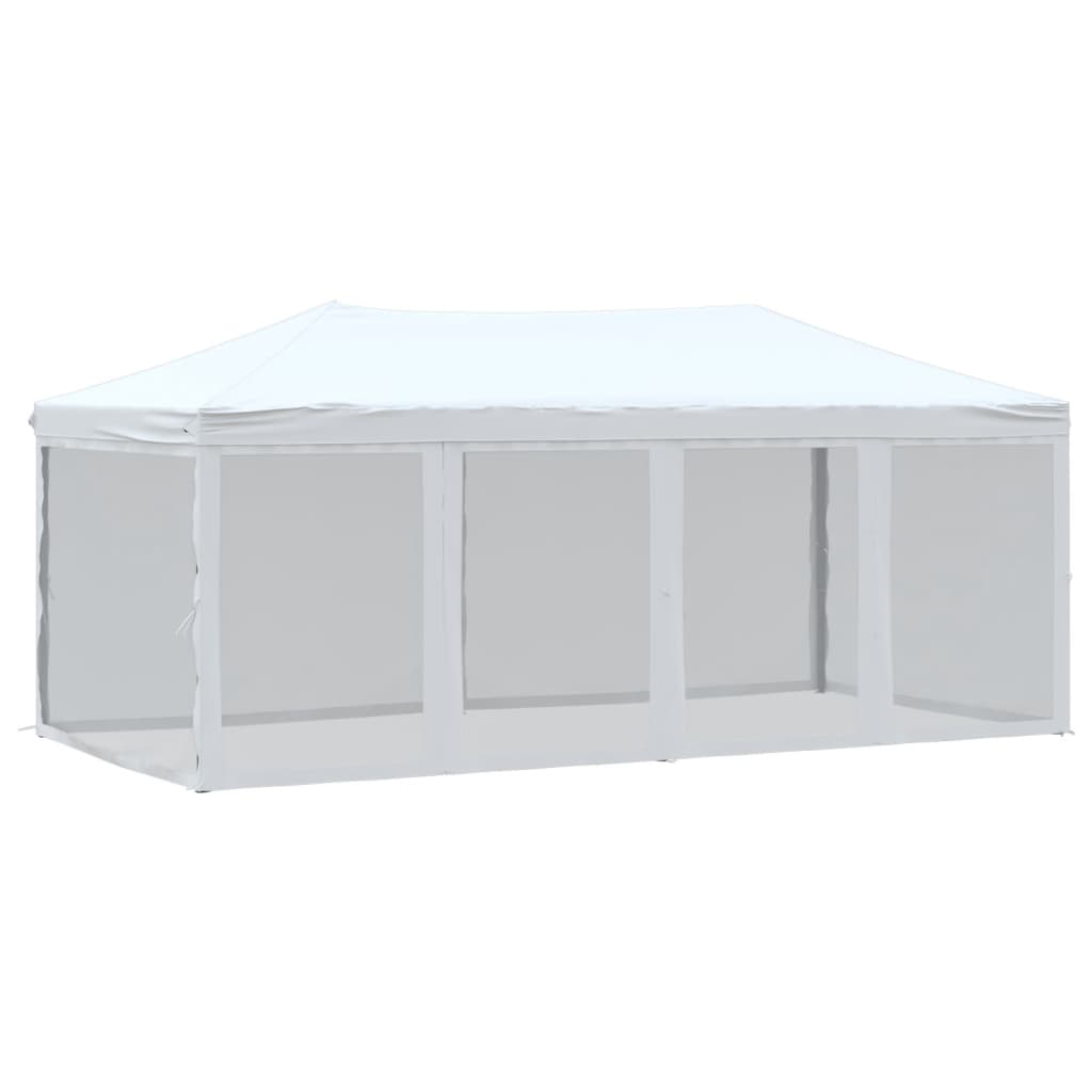 Partytent inklapbaar met zijwanden 3x6 m wit is nu te koop bij PeponiXL, paradijselijk wonen!