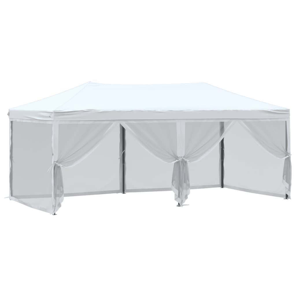 Partytent inklapbaar met zijwanden 3x6 m wit is nu te koop bij PeponiXL, paradijselijk wonen!