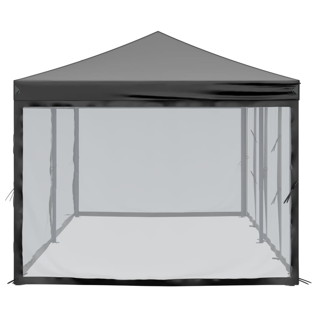 Partytent inklapbaar met zijwanden 3x6 m zwart is nu te koop bij PeponiXL, paradijselijk wonen!