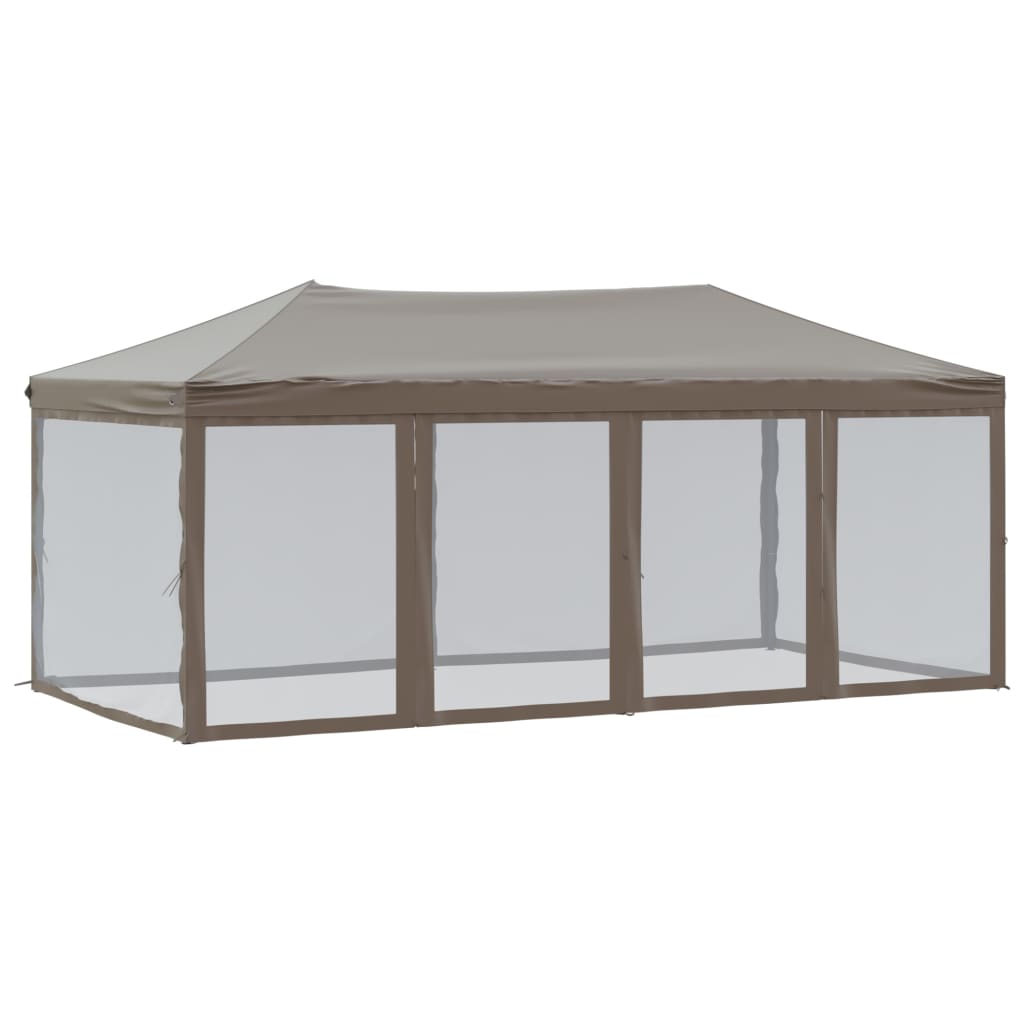 Partytent inklapbaar met zijwanden 3x6 m taupe is nu te koop bij PeponiXL, paradijselijk wonen!