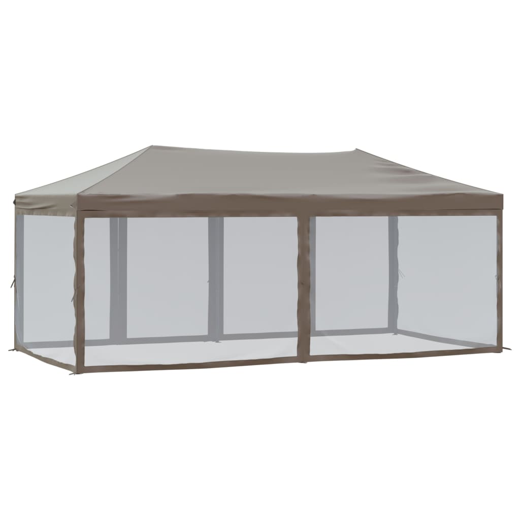 Partytent inklapbaar met zijwanden 3x6 m taupe is nu te koop bij PeponiXL, paradijselijk wonen!