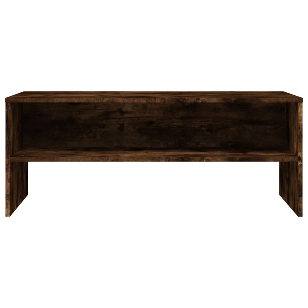 Tv-meubel 100x40x40 cm bewerkt hout gerookt eikenkleurig is nu te koop bij PeponiXL, paradijselijk wonen!