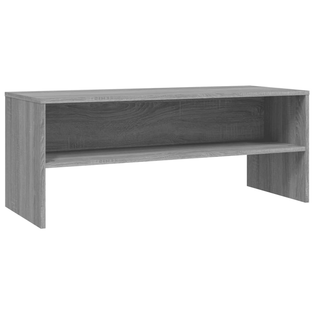 Tv-meubel 100x40x40 cm bewerkt hout grijs sonoma eikenkleurig is nu te koop bij PeponiXL, paradijselijk wonen!