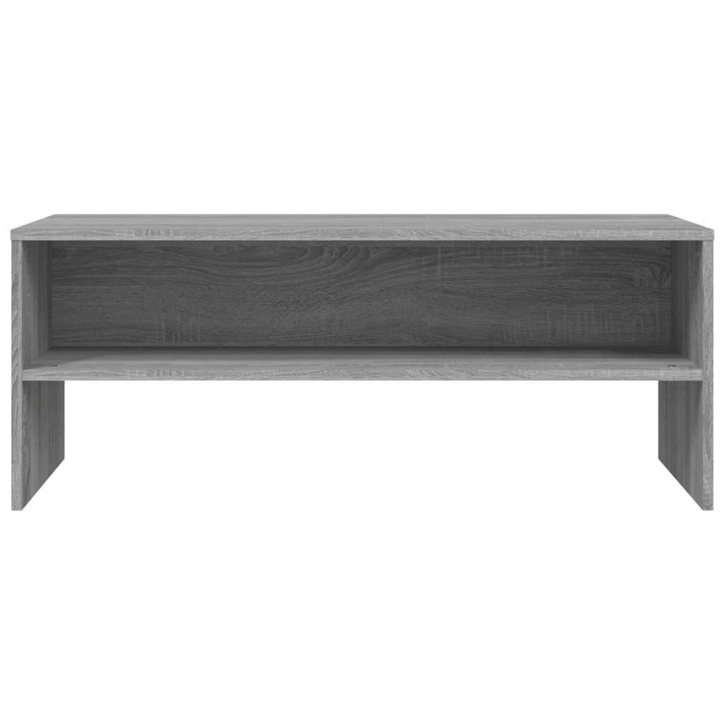 Tv-meubel 100x40x40 cm bewerkt hout grijs sonoma eikenkleurig is nu te koop bij PeponiXL, paradijselijk wonen!