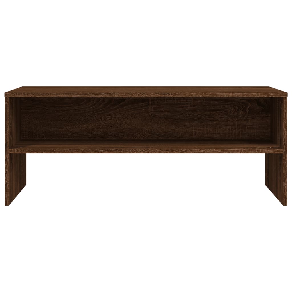 Tv-meubel 100x40x40 cm bewerkt hout bruin eikenkleur is nu te koop bij PeponiXL, paradijselijk wonen!