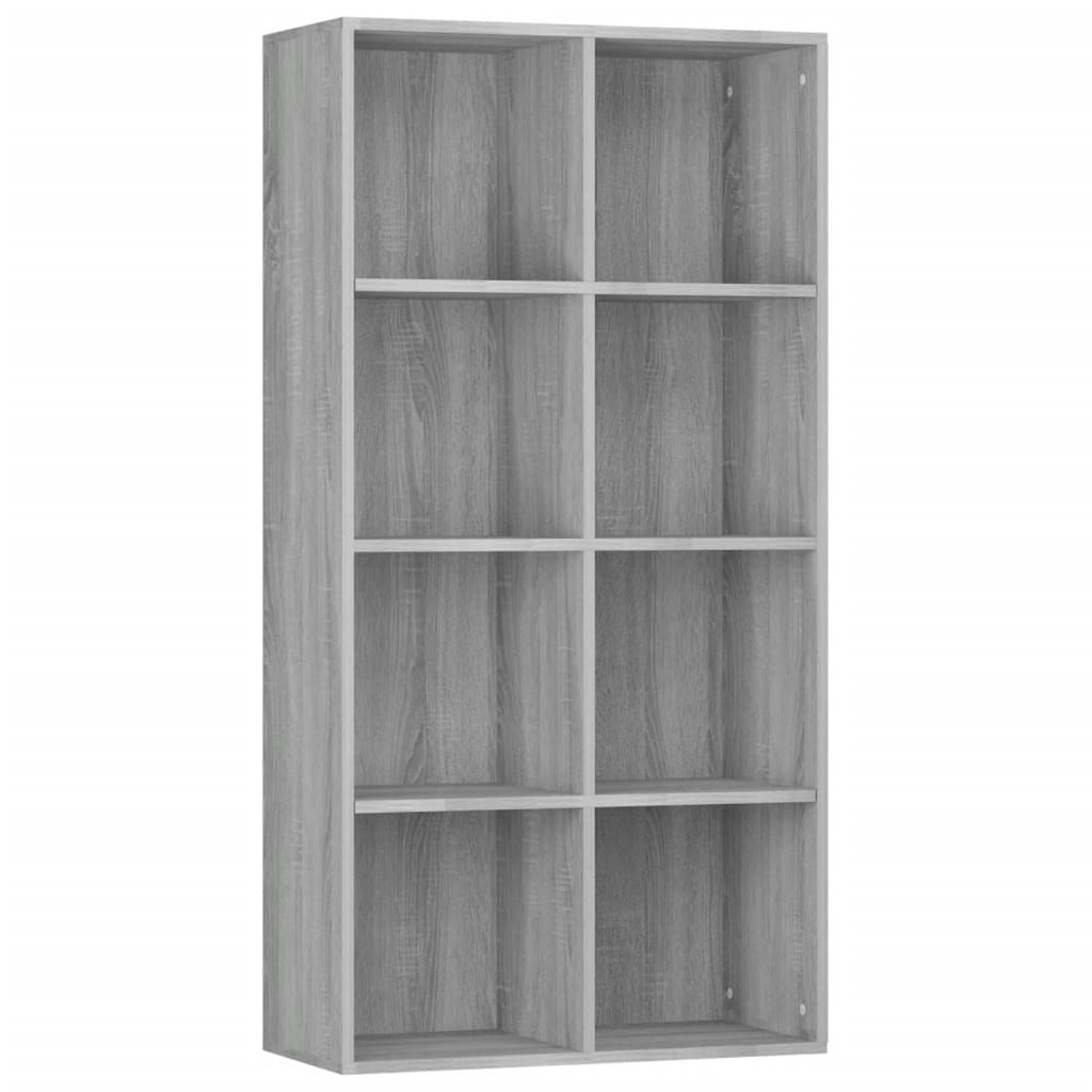 Boekenkast 66x30x130 cm bewerkt hout sonoma grijs is nu te koop bij PeponiXL, paradijselijk wonen!