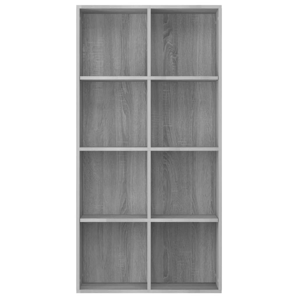 Boekenkast 66x30x130 cm bewerkt hout sonoma grijs is nu te koop bij PeponiXL, paradijselijk wonen!