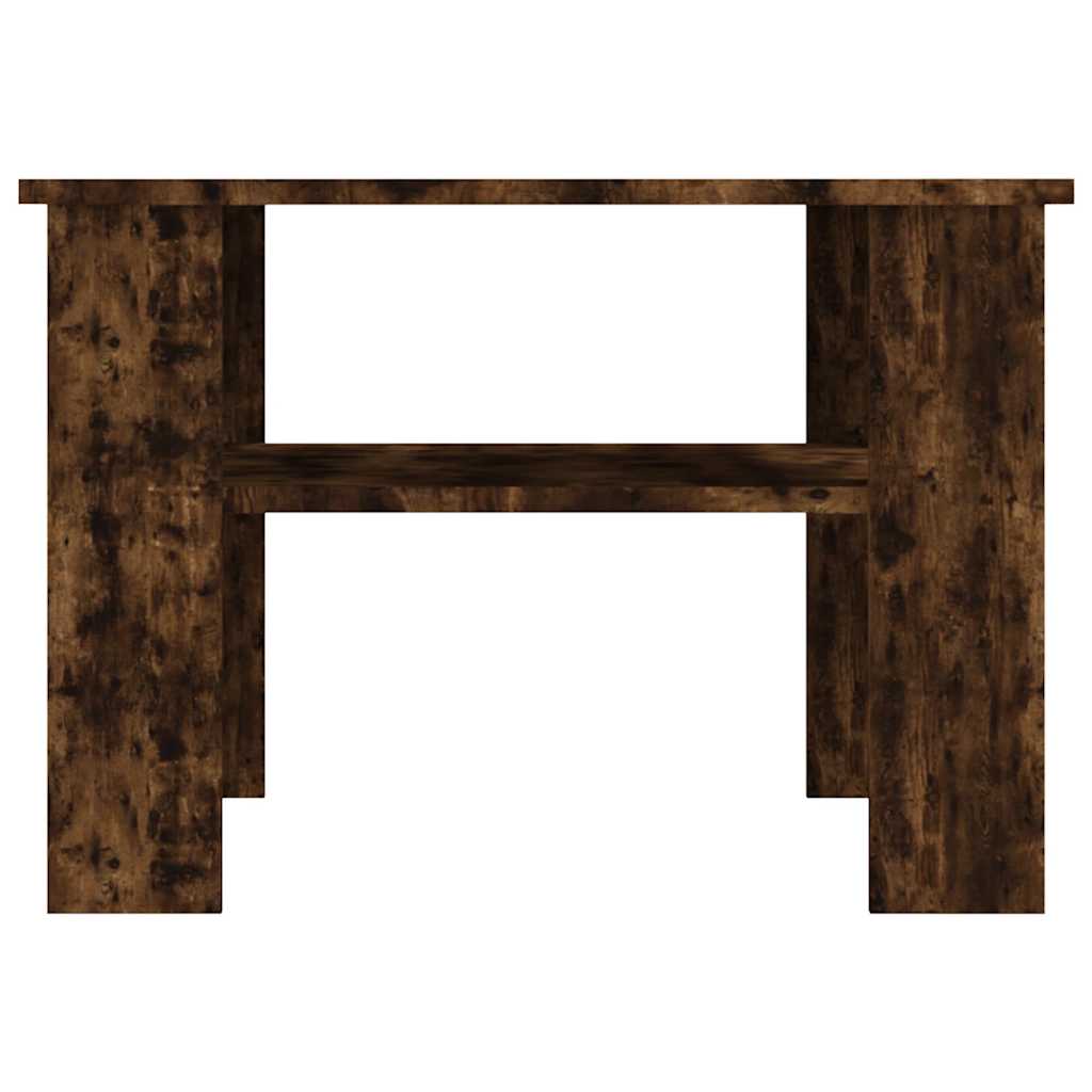 Salontafel 60x60x42 cm bewerkt hout gerookt eikenkleurig is nu te koop bij PeponiXL, paradijselijk wonen!