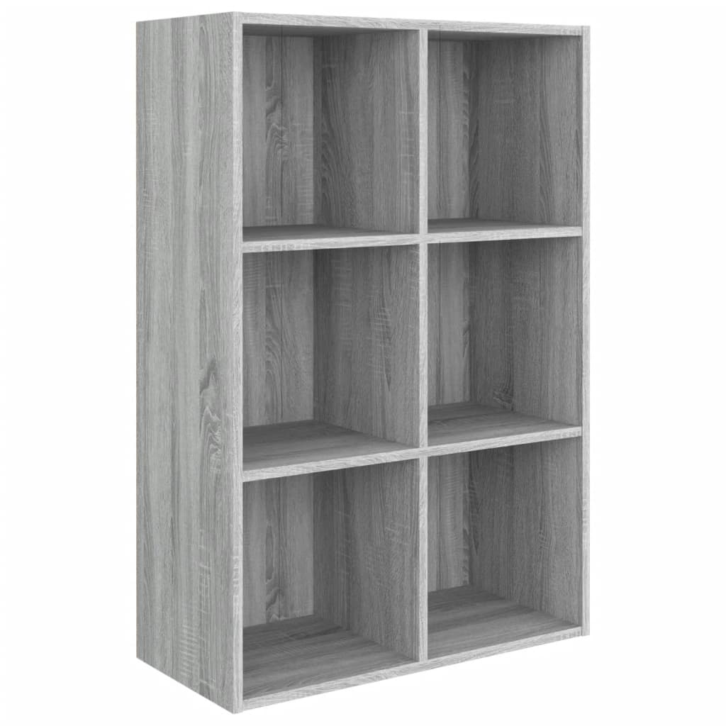 Boekenkast/dressoir 66x30x98 cm bewerkt hout grijs sonoma eiken is nu te koop bij PeponiXL, paradijselijk wonen!