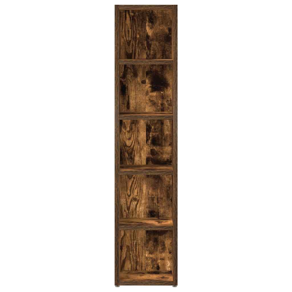 CD-kasten 2 st 21x16x93,5 cm bewerkt hout gerookt eikenkleurig is nu te koop bij PeponiXL, paradijselijk wonen!