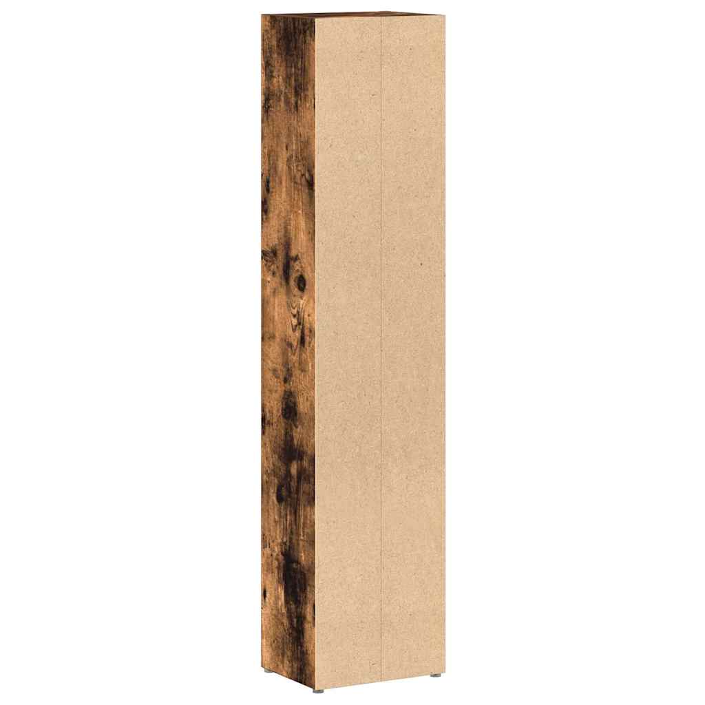 CD-kasten 2 st 21x16x93,5 cm bewerkt hout gerookt eikenkleurig is nu te koop bij PeponiXL, paradijselijk wonen!