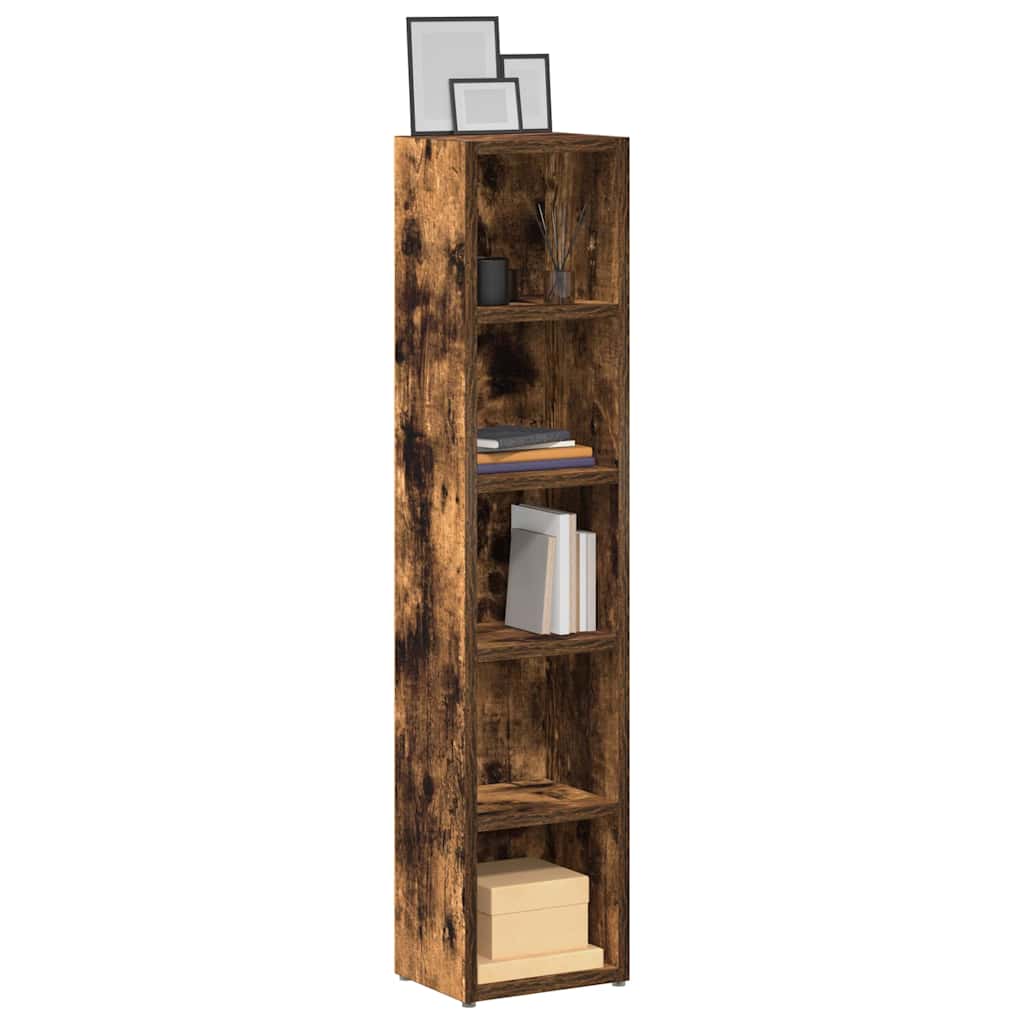 CD-kasten 2 st 21x16x93,5 cm bewerkt hout gerookt eikenkleurig is nu te koop bij PeponiXL, paradijselijk wonen!