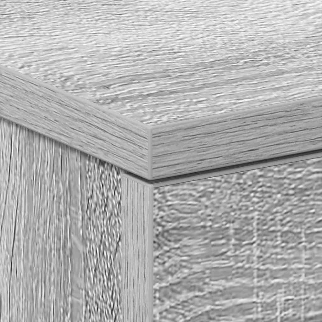 Nachtkastjes 2 st 38x35x56 cm bewerkt hout grijs sonoma eiken is nu te koop bij PeponiXL, paradijselijk wonen!