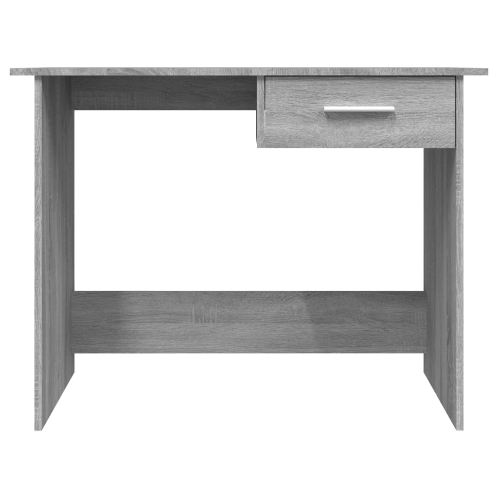 Bureau 100x50x76 cm bewerkt hout grijs sonoma eikenkleurig is nu te koop bij PeponiXL, paradijselijk wonen!