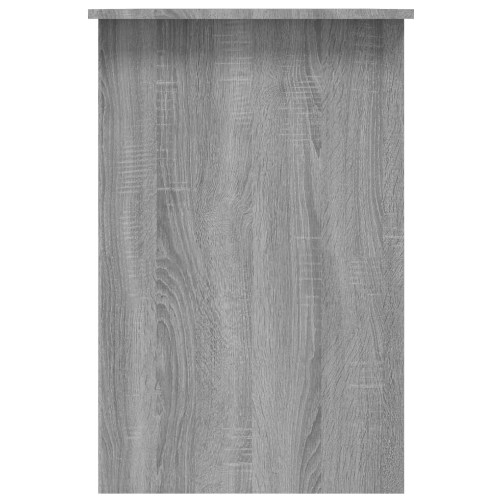 Bureau 100x50x76 cm bewerkt hout grijs sonoma eikenkleurig is nu te koop bij PeponiXL, paradijselijk wonen!