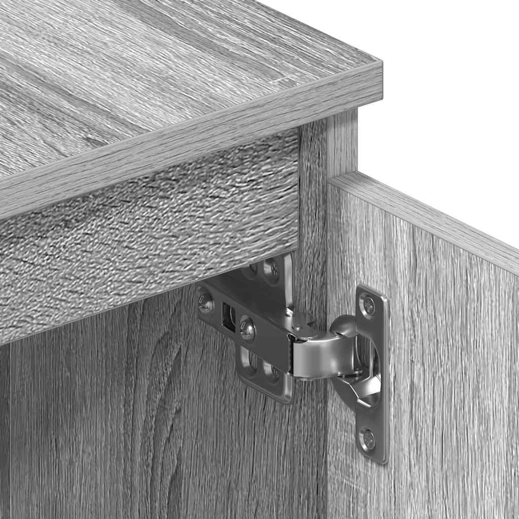 Tv-meubel 140x40x35,5 cm bewerkt hout grijs sonoma eikenkleurig is nu te koop bij PeponiXL, paradijselijk wonen!