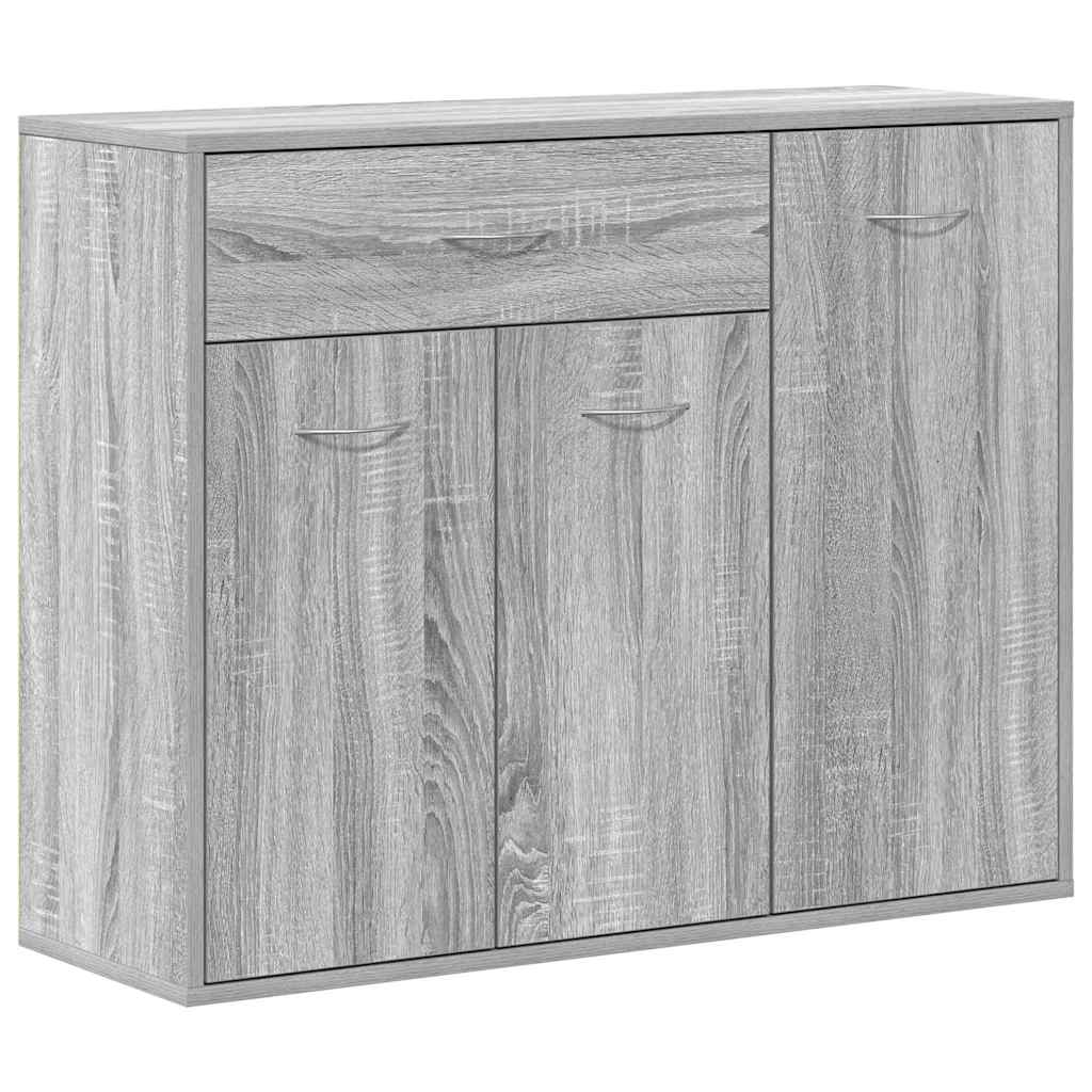 Dressoir 88x30x70 cm bewerkt hout grijs sonoma eikenkleurig is nu te koop bij PeponiXL, paradijselijk wonen!